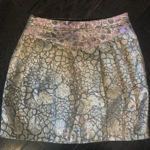 URBAN OUTFITTERS KIMCHI BLUE Gold Metallic Skirt